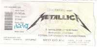 bilet Metallica - Praga - 2008r.