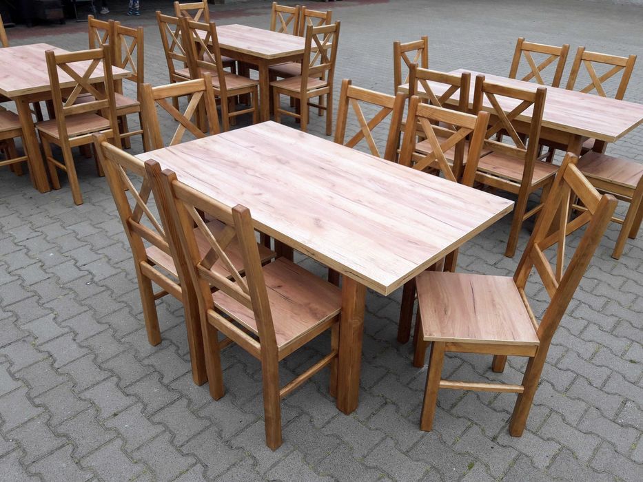 Komplet stol 6 krzesel krzesla tanio solidnie do baru restauracji nowe