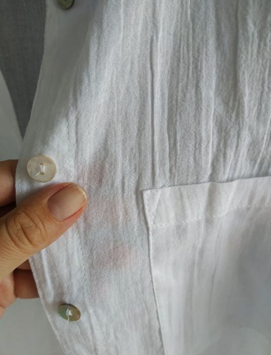 Пляжна накидка рубашка туніка біла