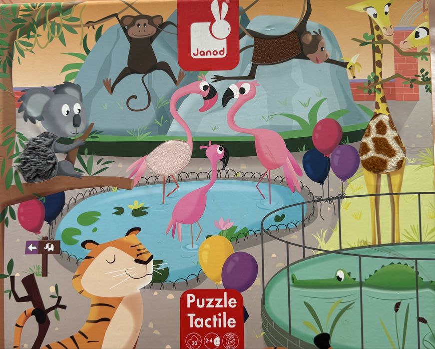 Пазли гіганти janod тактильні пазли