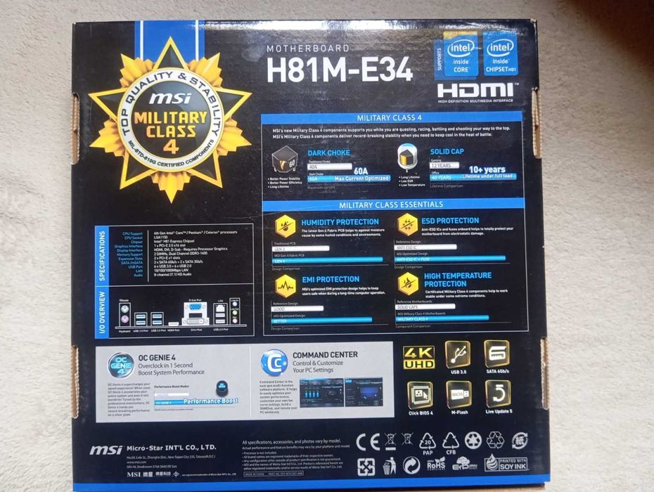 motherboard msi + processador i5