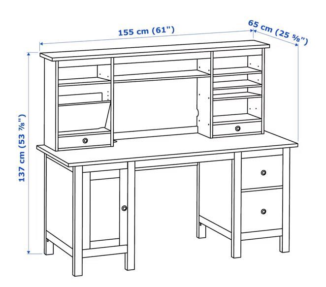 Secretária HEMNES IKEA cor branca