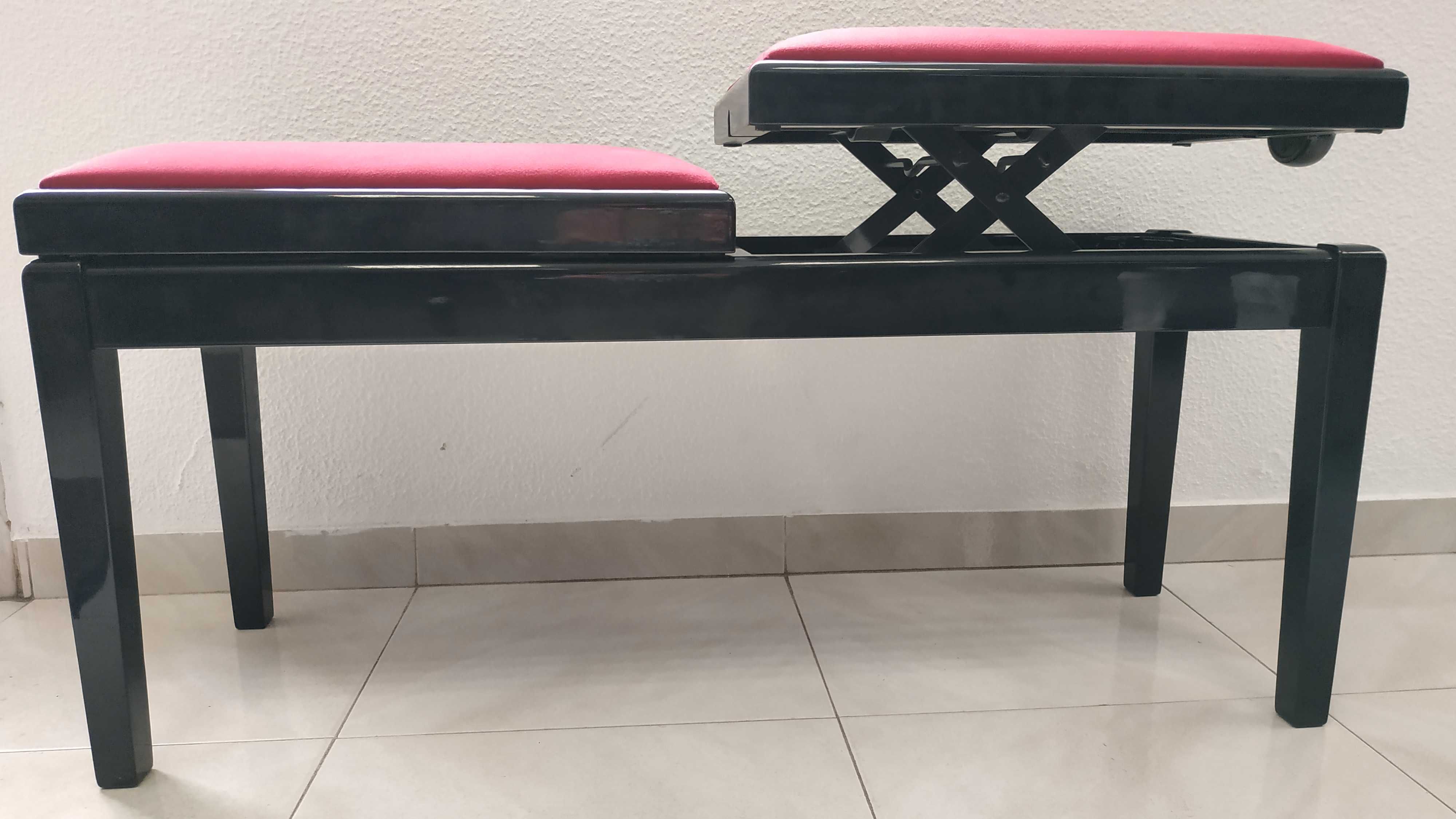 Banco de Piano Duplo / Double Seat Piano Stool