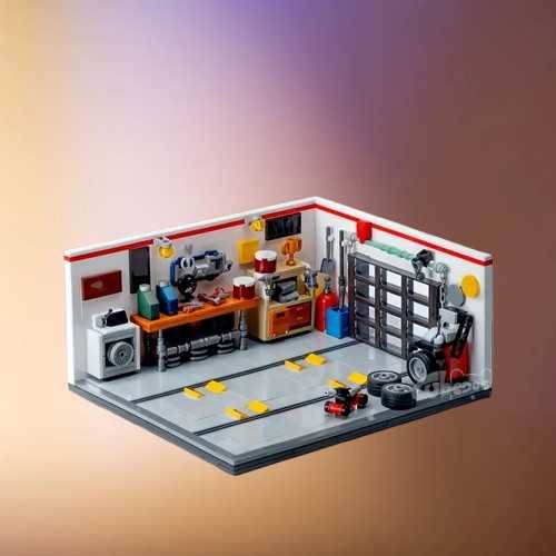 Nowy garaż z klocków
