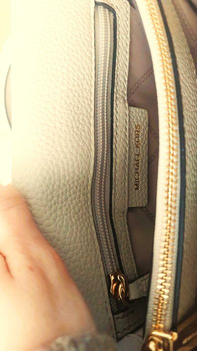 Torba listonoszka beżowa Michael Kors Whitney Light Sand jak nowa!
