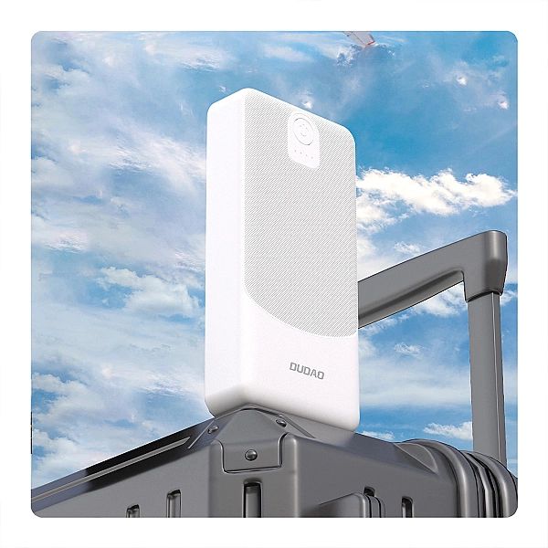 Powerbank Dudao K10Pro 2.4A 20000mAh 2 x USB-A - biały