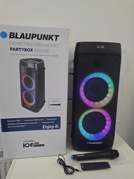 Głośnik Power Audio BLAUPUNKT 500W Bluetooth - GWARANCJA 6 miesięcy