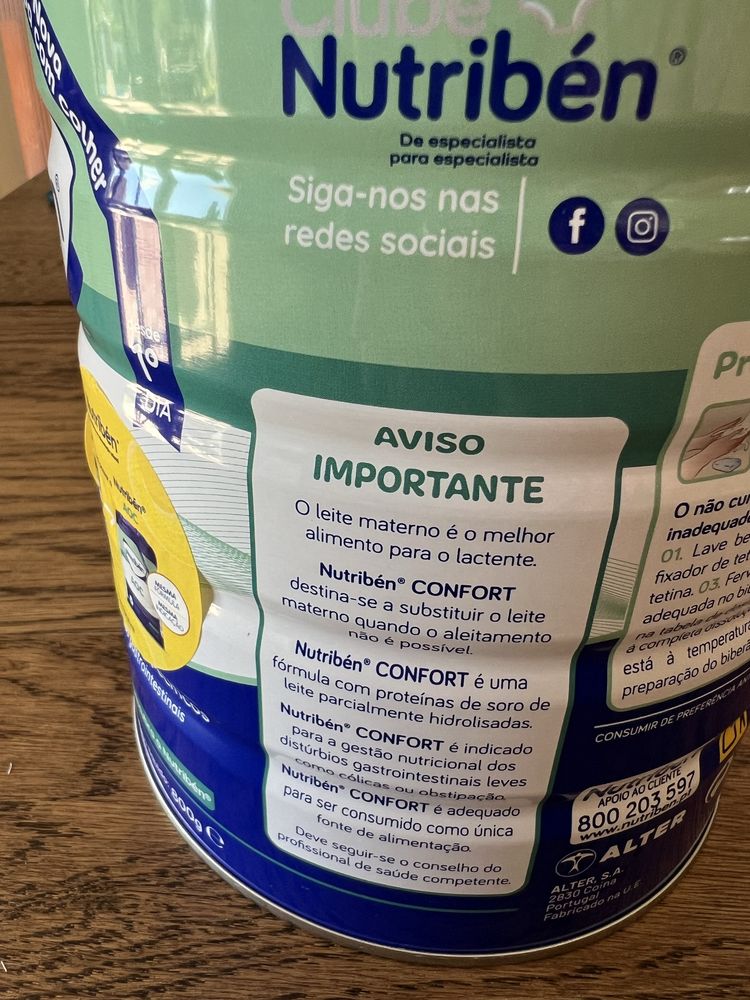 Leite Nutriben Confort novo
