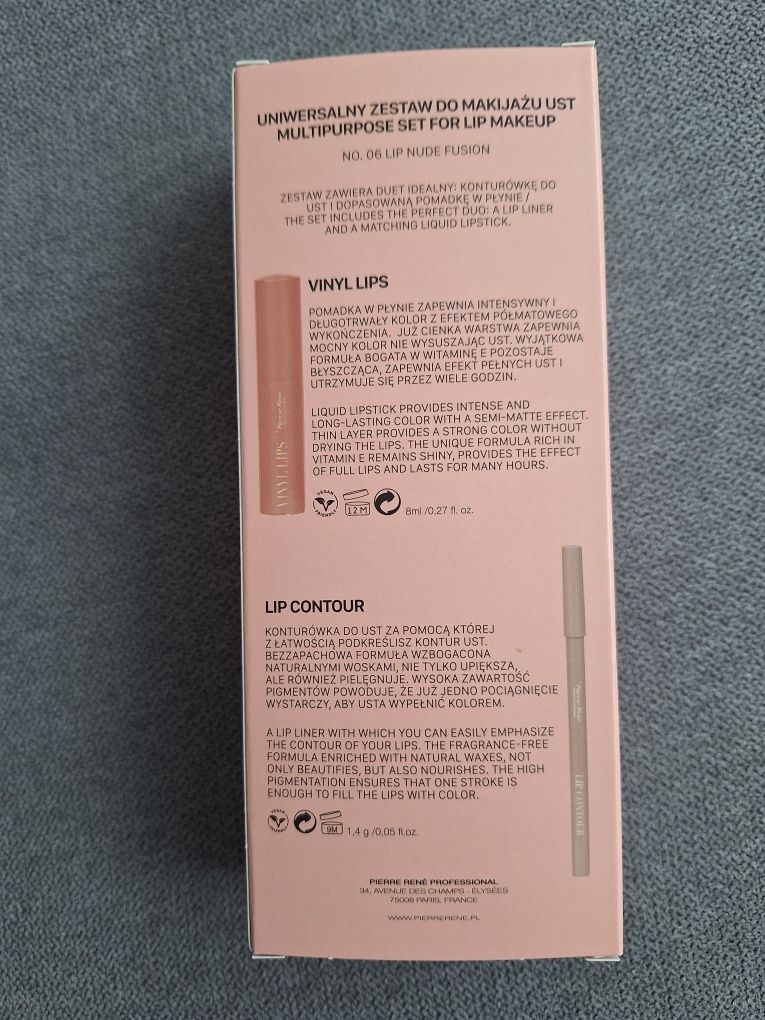 Pierre Rene Lip Kit zestaw do ust nude fusion