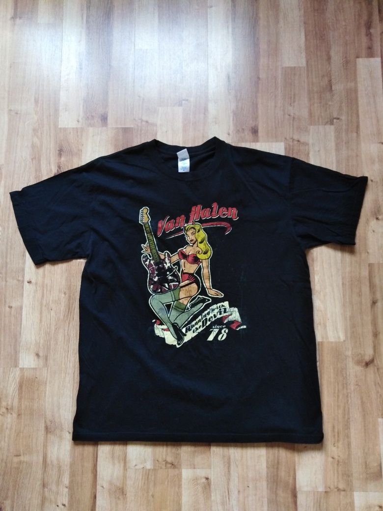 Stary t-shirt koszulka Van Halen r-XL kolekcjonerski