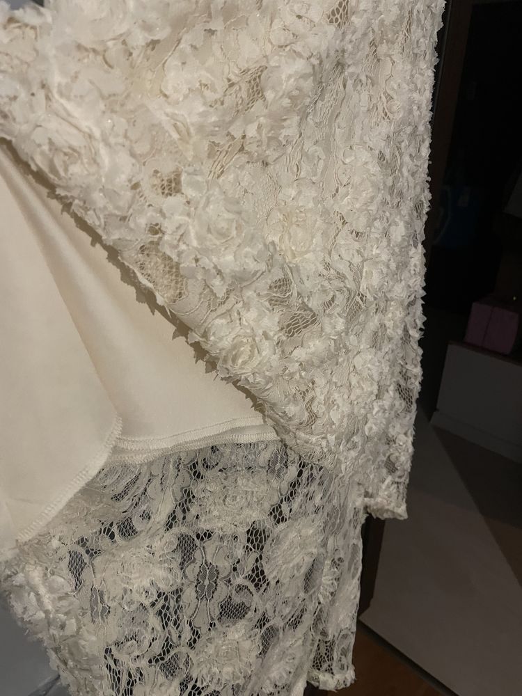 Sukienka biała ślubna cywilny włoska C’est Monique S/M