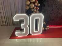 Cyfra 30 NEON Nowosc dekoracja led napis