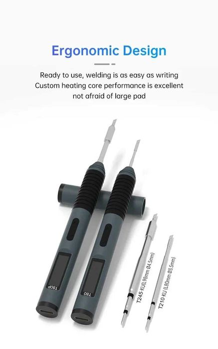 Розумний портативний паяльник Alientek T80P з жалом C245-KU 100W