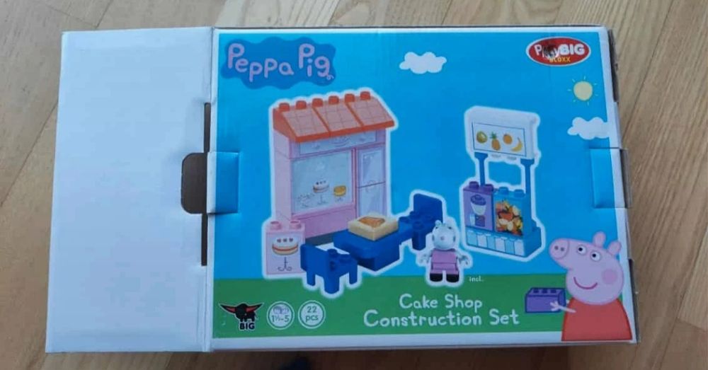 PlayBIG klocki świnka pepa peppa pig suzy cake shop construction set