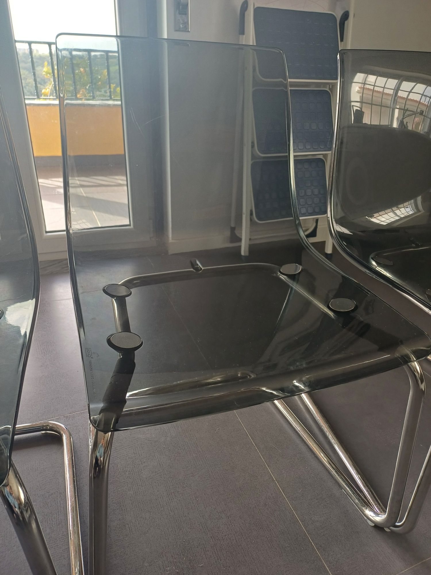 Cadeira Tobias Cinza Ikea