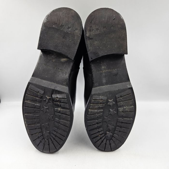 Botki Damskie Tommy Hilfiger Th Leather Flat Boot Rozmiar 39