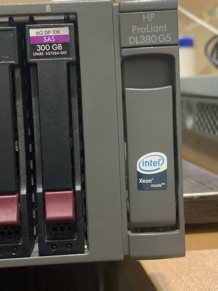 Серверна: HP DL380/64Gb/545Gb/1.7Tb/x2 /APC UPS 1500/комутатор/монитор
