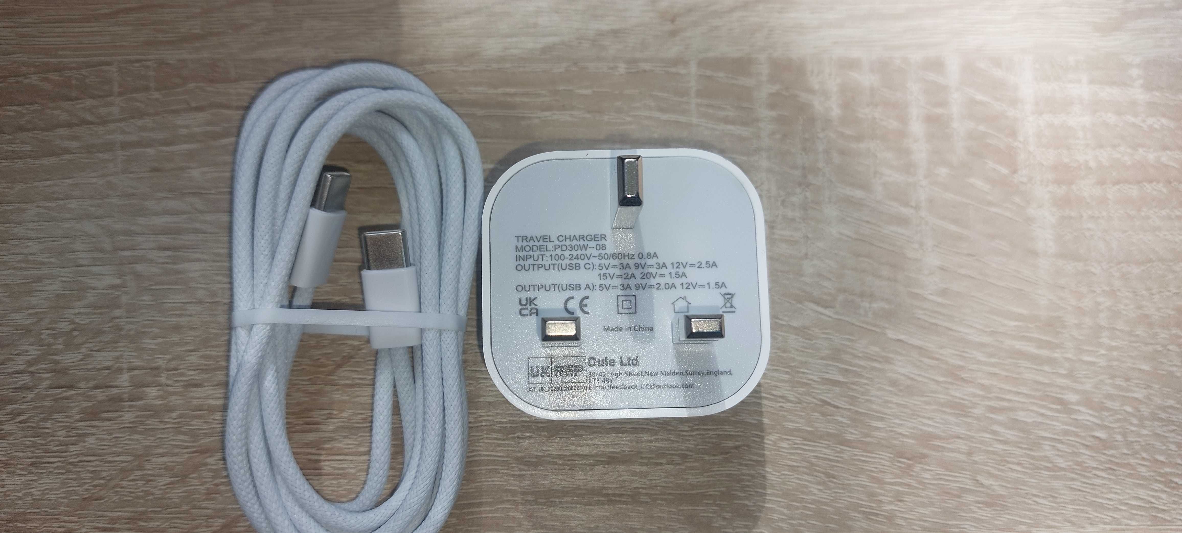 Szybka ładowarka 30W z kablem USB-C do iPhona