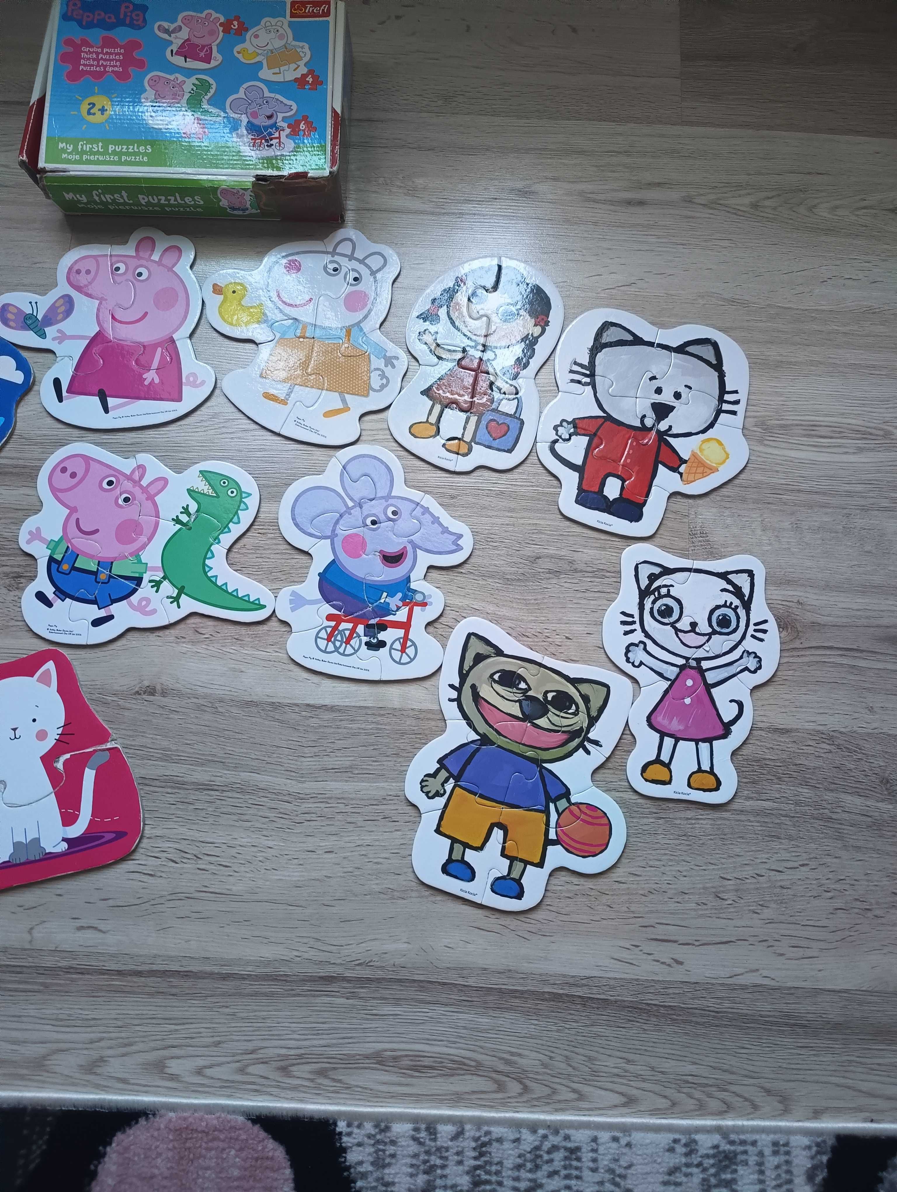 3 komplety puzzli dla 2 latka