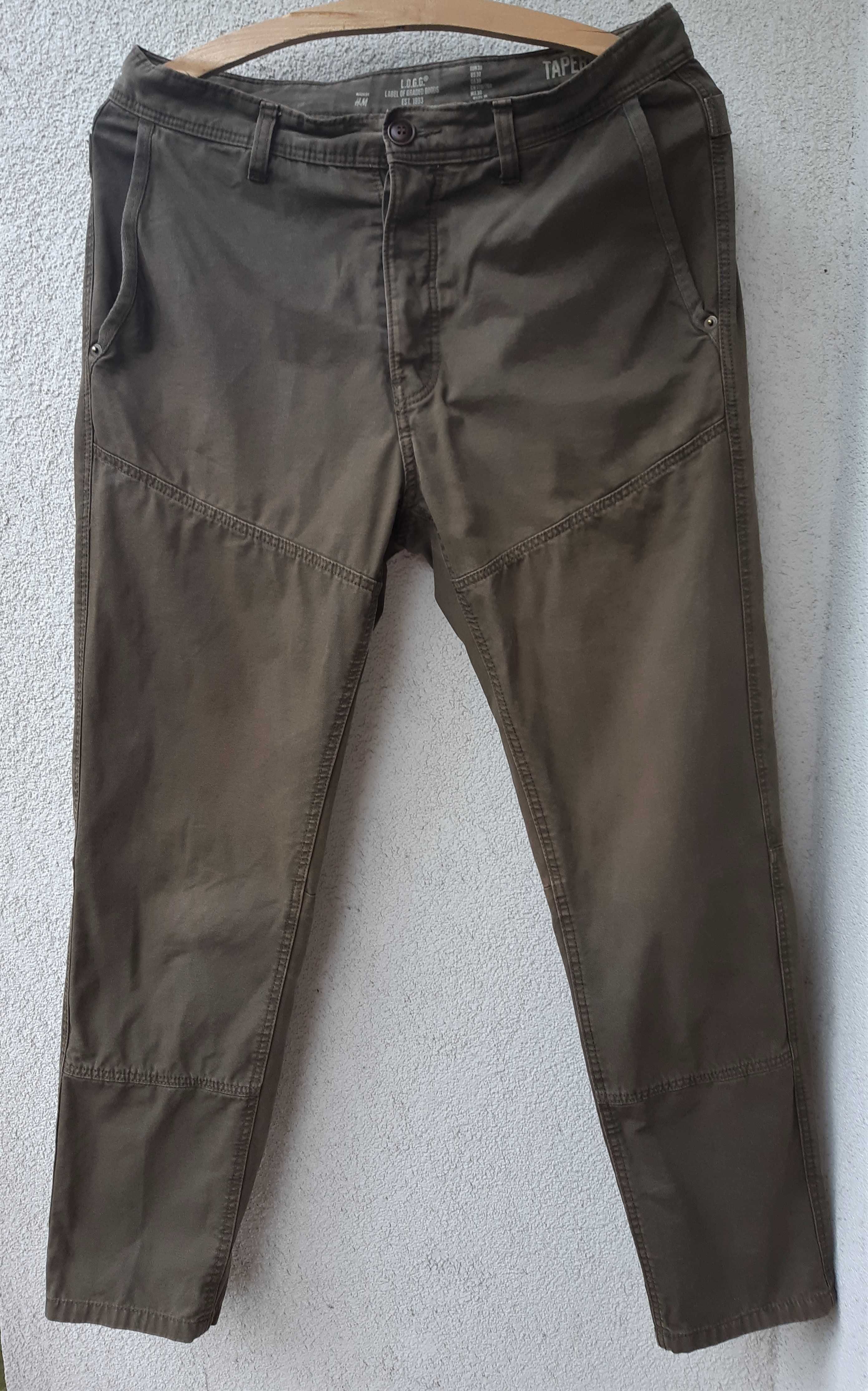 H&M Spodnie Militarne 100% Bawełna rozmiar 30