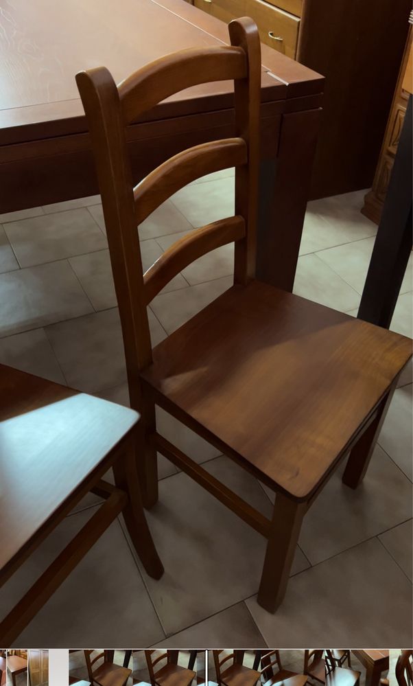 Conjunto mesa, secretaria, cadeiras, armario