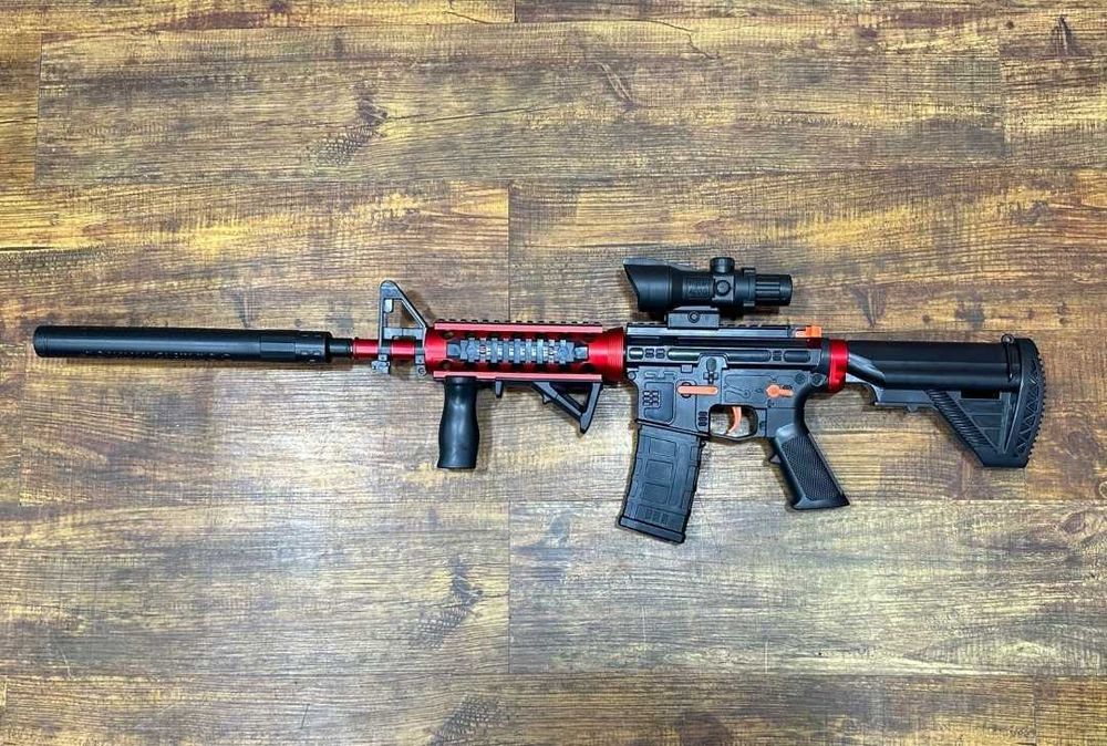 ‼️Акція‼️ Дитячий Автомат M4A1 стріляє кульками орбіган 95см 7.4V акум