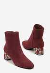 NOWE Buty botki bordowe r.41 26cm jesienne wiosenne