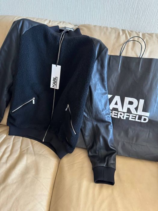 Кожанная куртка Karl Lagerfled