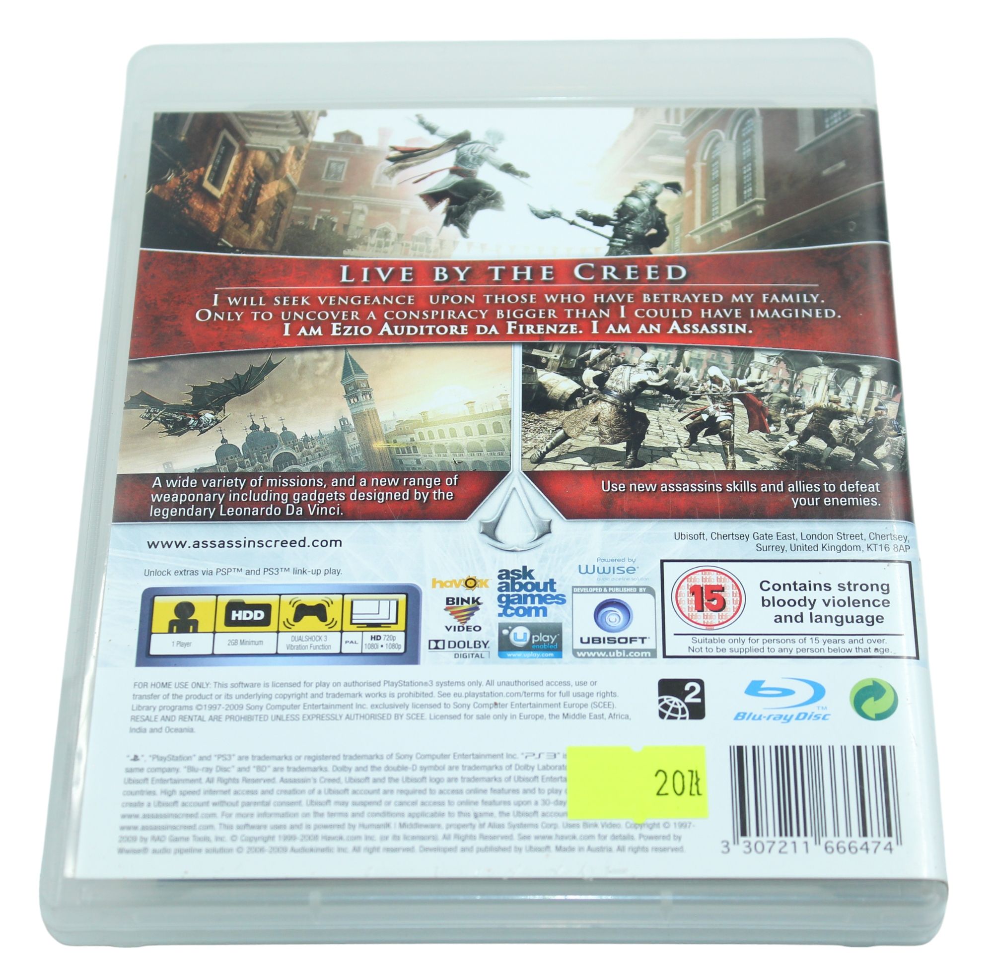 Assassin's Creed II PS3 PlayStation 3
