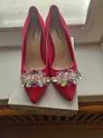 Buty rozowe na korku