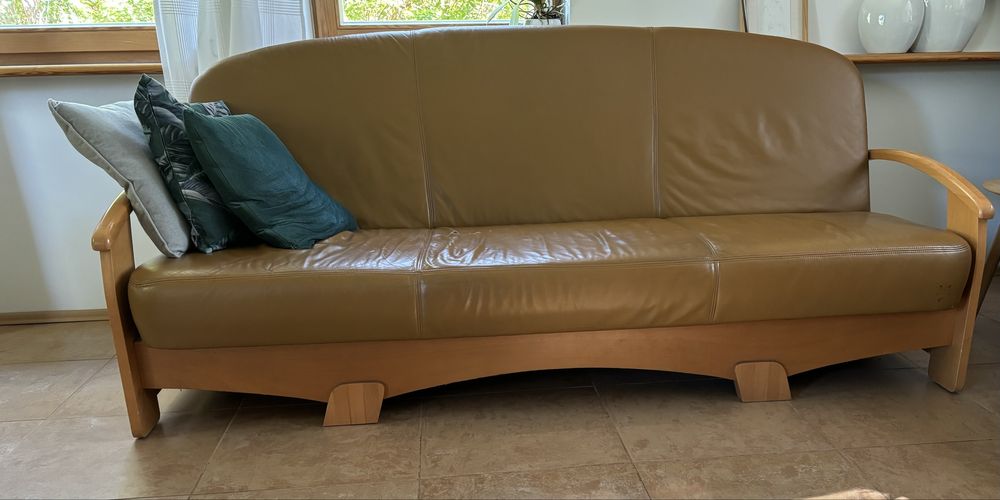 Kanapa skórzana rozkładana