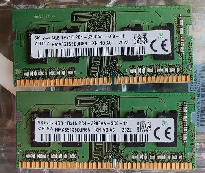 Память Hynix 2*4GB/8GB 3200MHz DDR4 SODIMM HMA851S6DJR6N-XN