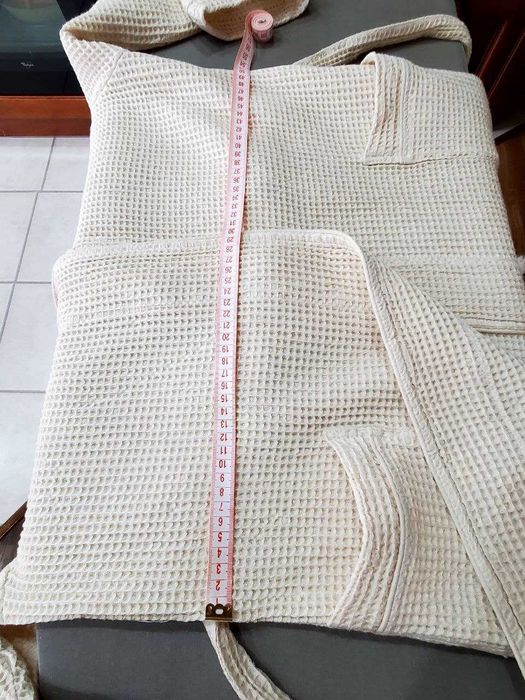 Халат унісекс кремовий, розмір "М/L"