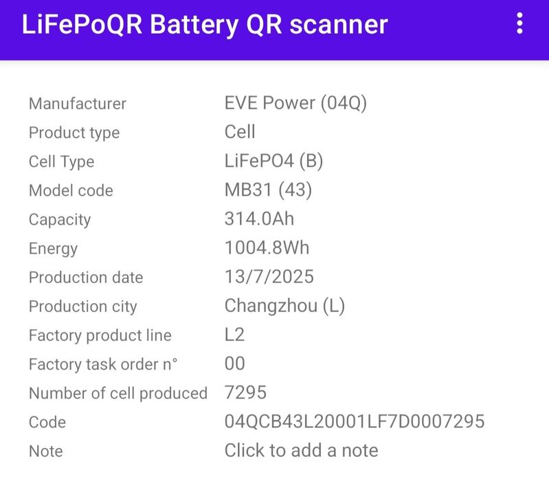 Lifepo4 Eve mb31(LF314) 314Ah в наявності