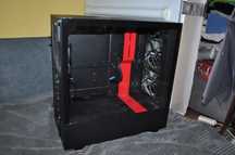 Obudowa PC NZXT H510 Red TG Midi Tower Czarna