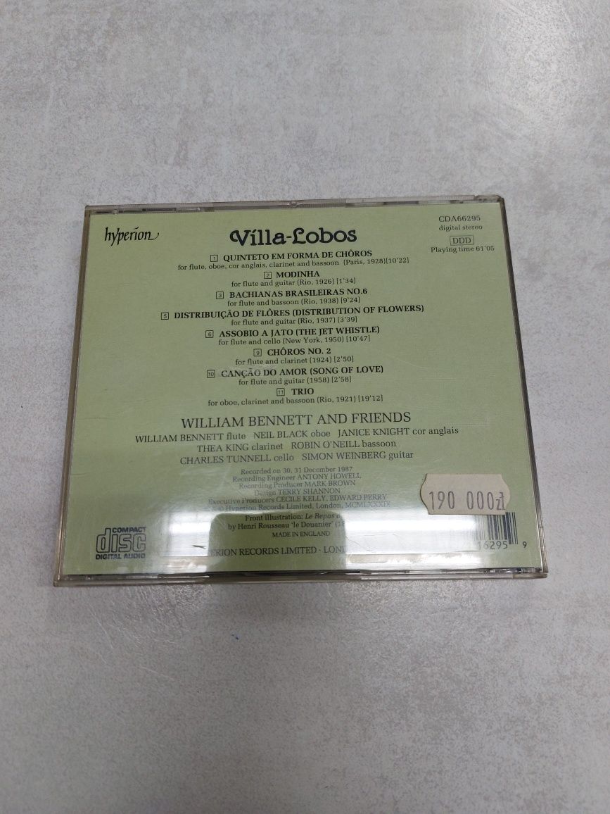 Villa Lobos. Music for flute. William Bennett and friends. CD