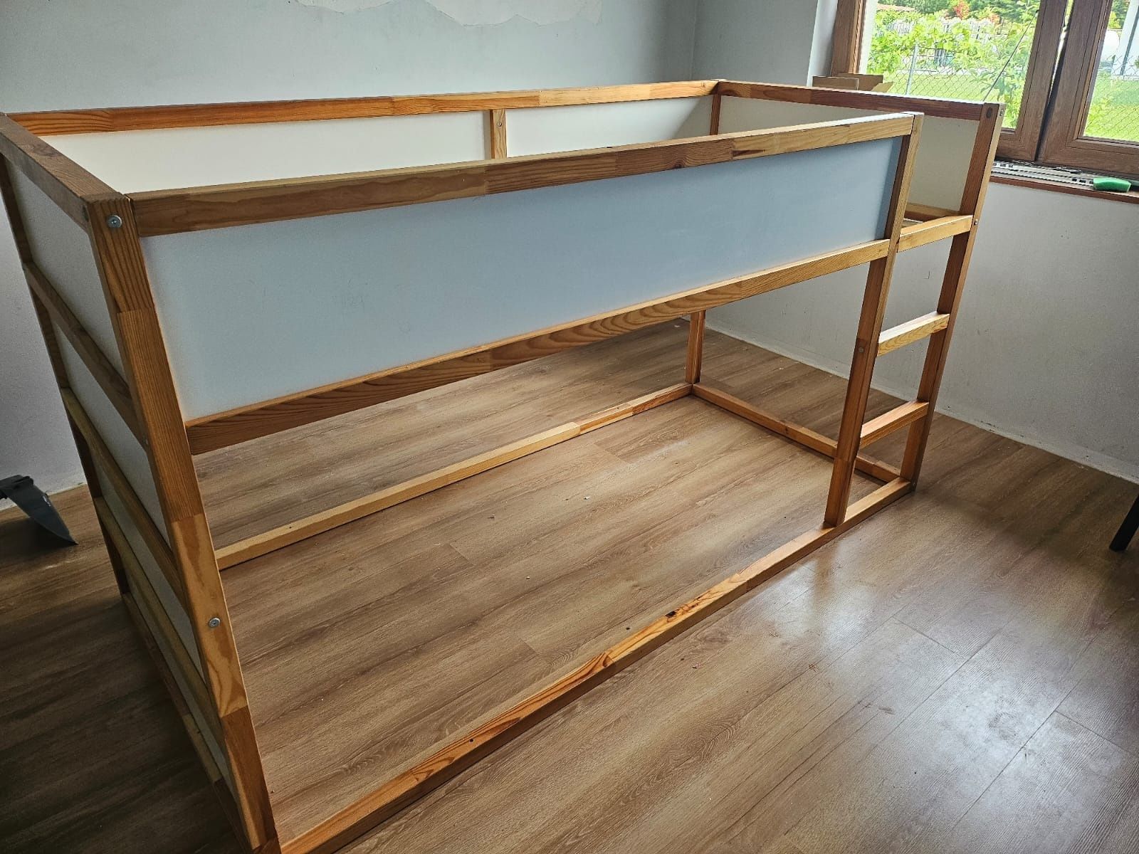 Łóżko Ikea z materacem obracane piętrowe