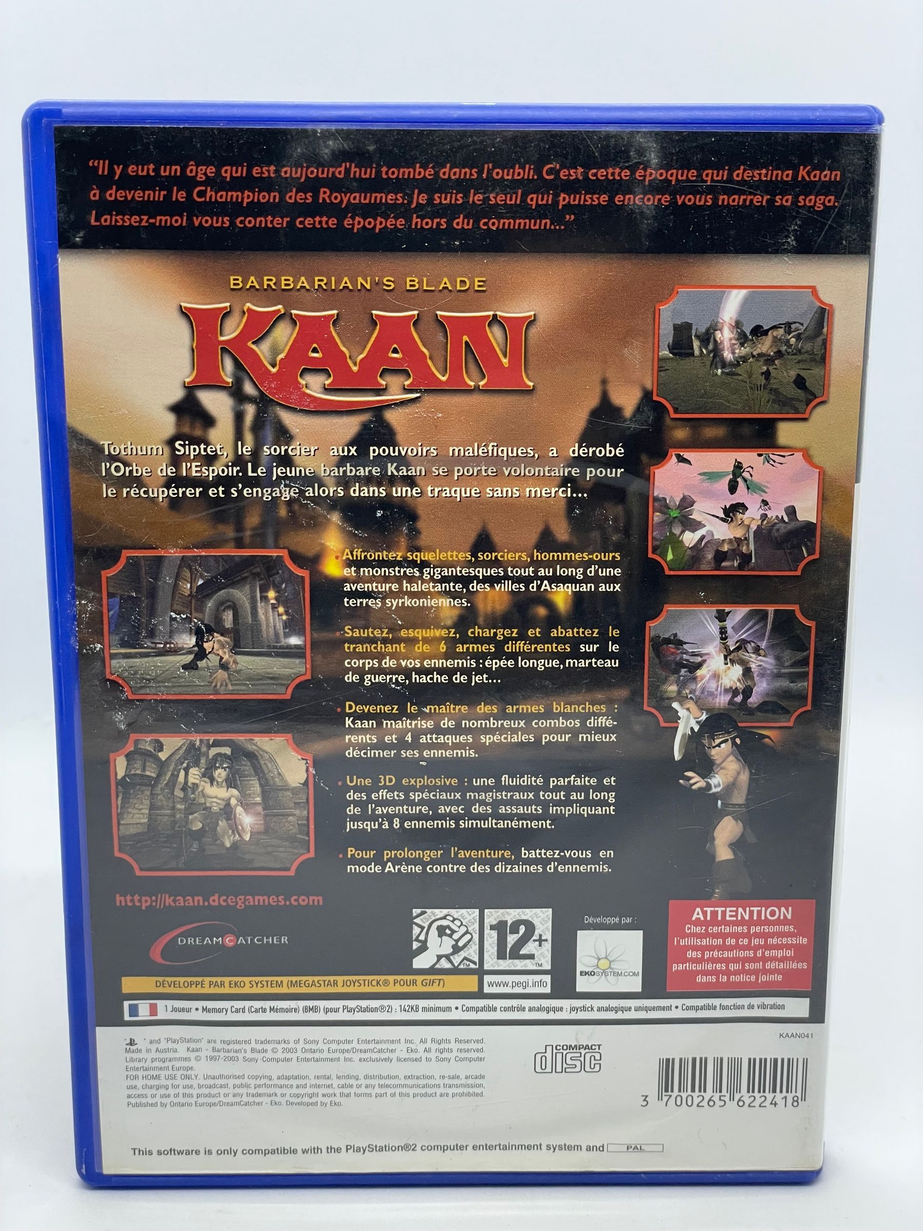 Kaan Barbarian's Blade PS2