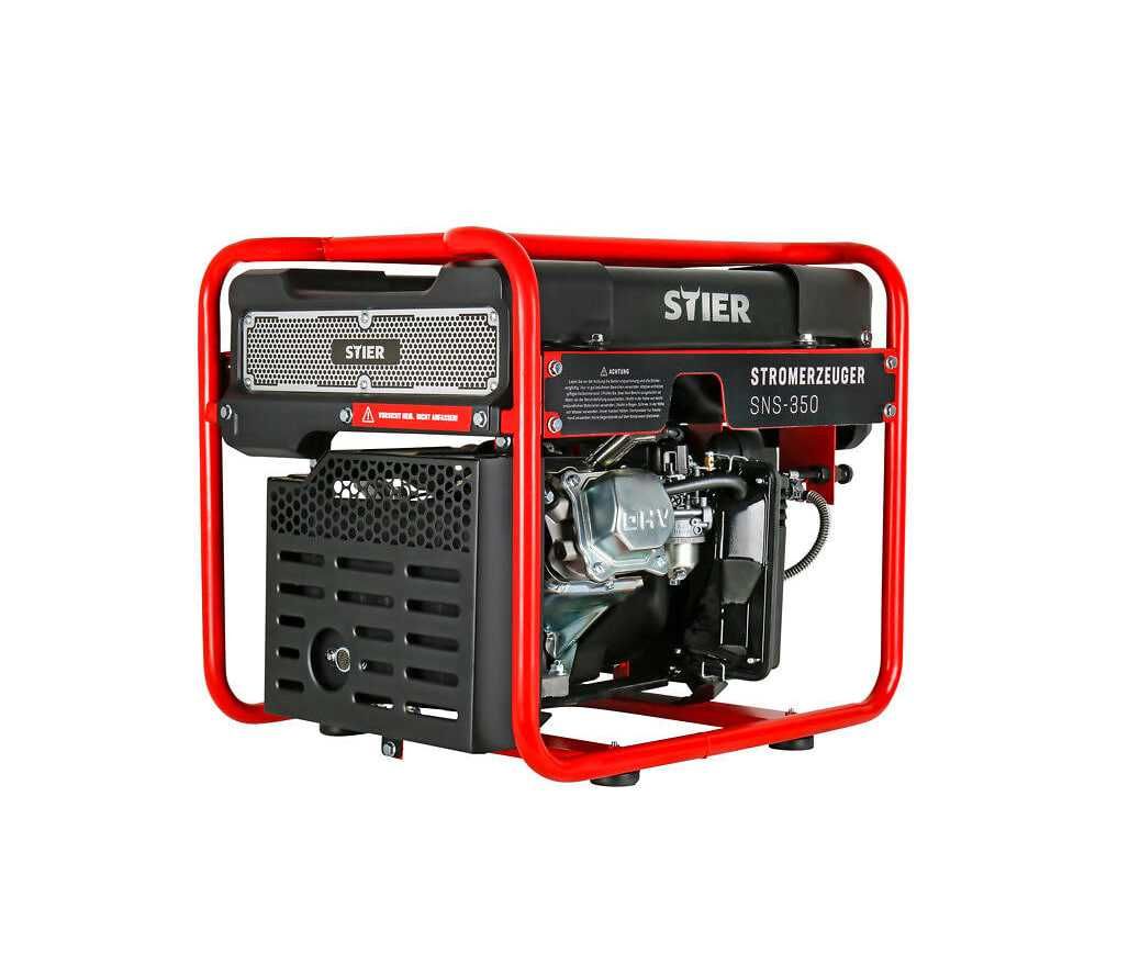 Інверторний генератор бензиновий 3.5 кВт STIER SNS-350