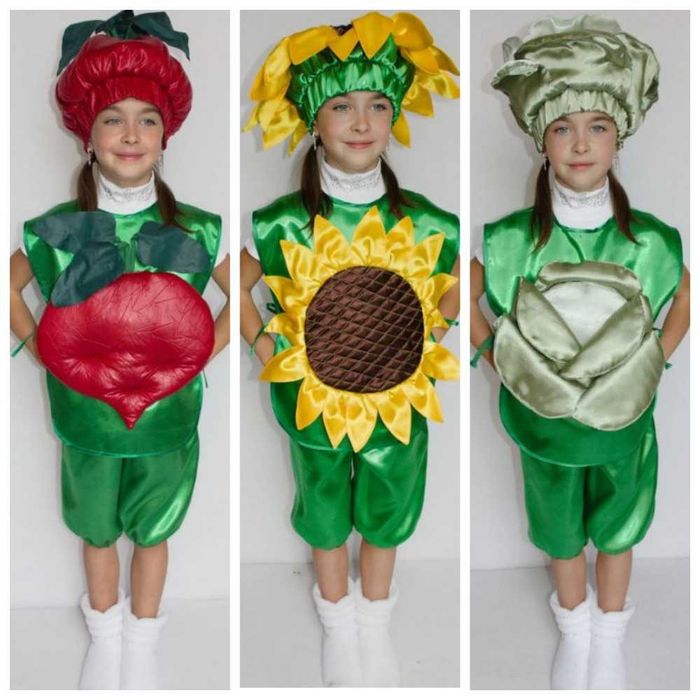 Костюм до свята Осені (овочі, фрукти, гриби та ін.) на 3 - 8 років