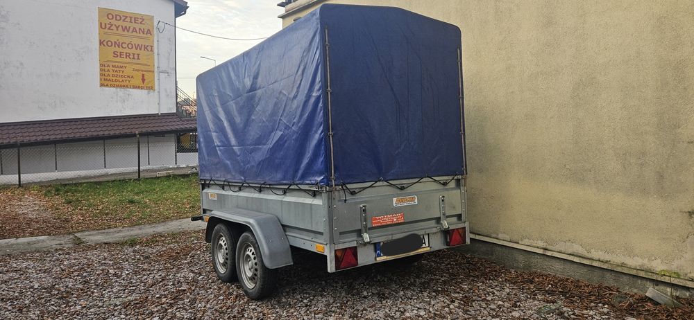 Przyczepka Samochodowa NEPTUN PRO 270 cm 2- osie Przyczepa Kiprowanie