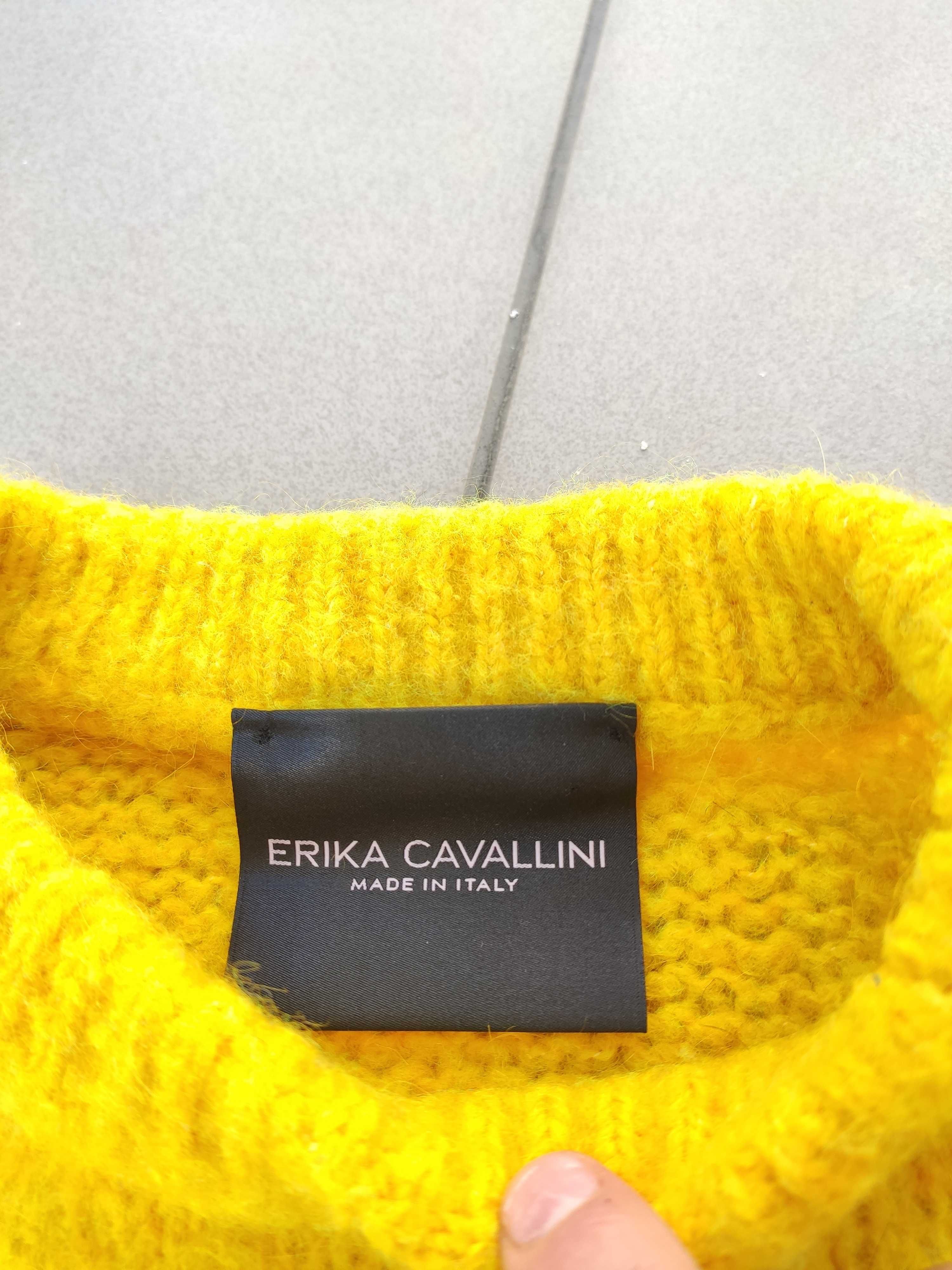 Sweter oversize boxy Erika Cavallini made in italy alpaka