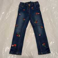 Next dziewczęce spodnie jeansowe r. 110