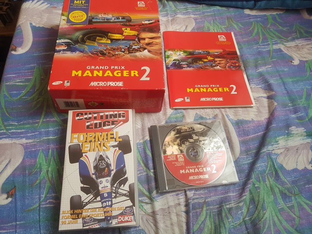 Gra Pc Grand Prix Manager 2 z 1996 roku cały zestaw pudełko Niemcy