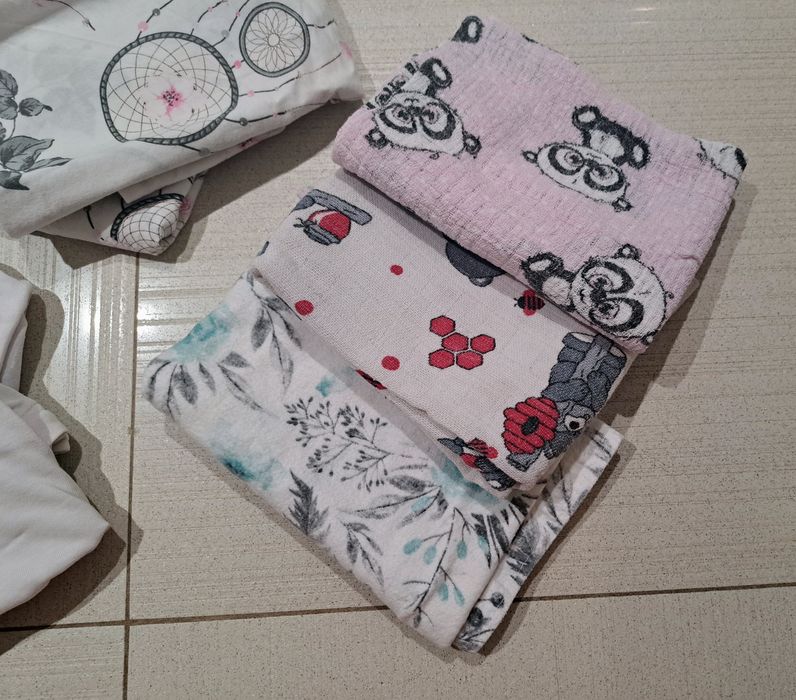 Pieluszki tetrowe, Pościel dla dzieci Cottonmoose 100x135 cm 40x60 cm