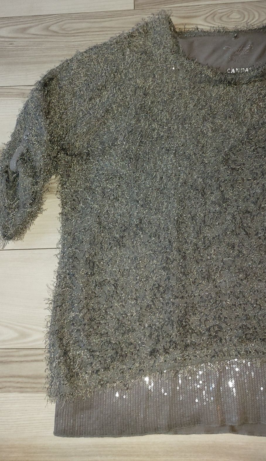 Sweterek milutki średni brąz firmy C&A XL