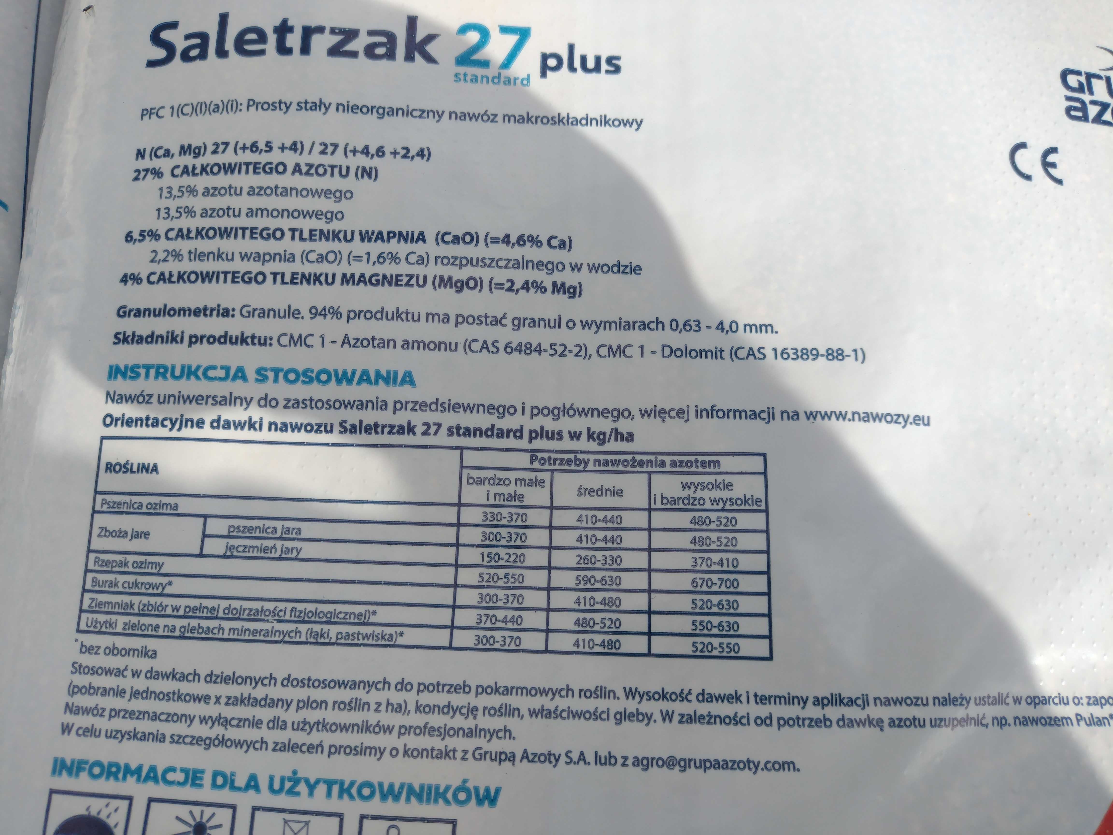 Nawóz Saletrzak 27 Plus Tarnów