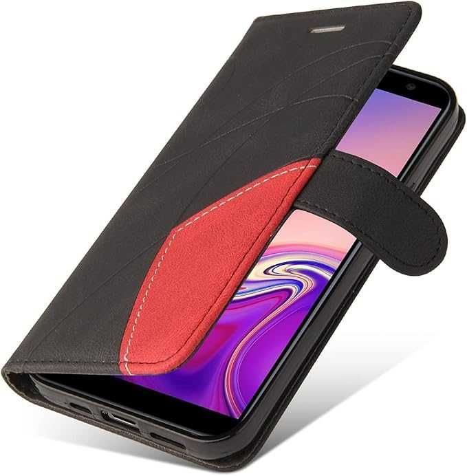 Capa Nova Samsung Galaxy A6 Plus 2018 tipo carteira c/ fecho magnético