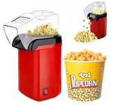 Urządzenie do popcornu Hoffen czerwony 1200 W