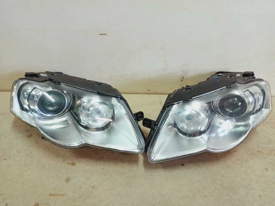 VW Volkswagen Passat B6 lampa prawa lewa xenon przód przednia Angliki